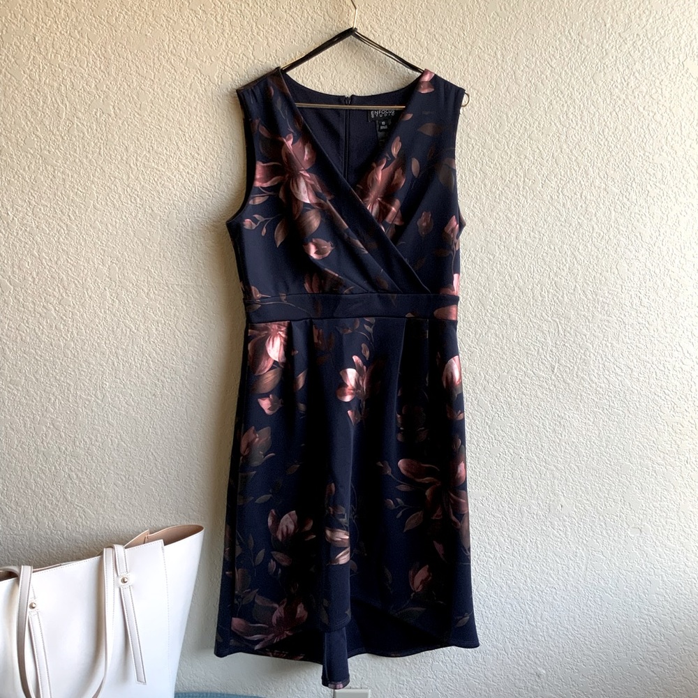 DONATED- NWOT Empire waist kimono wrap floral midi dress
